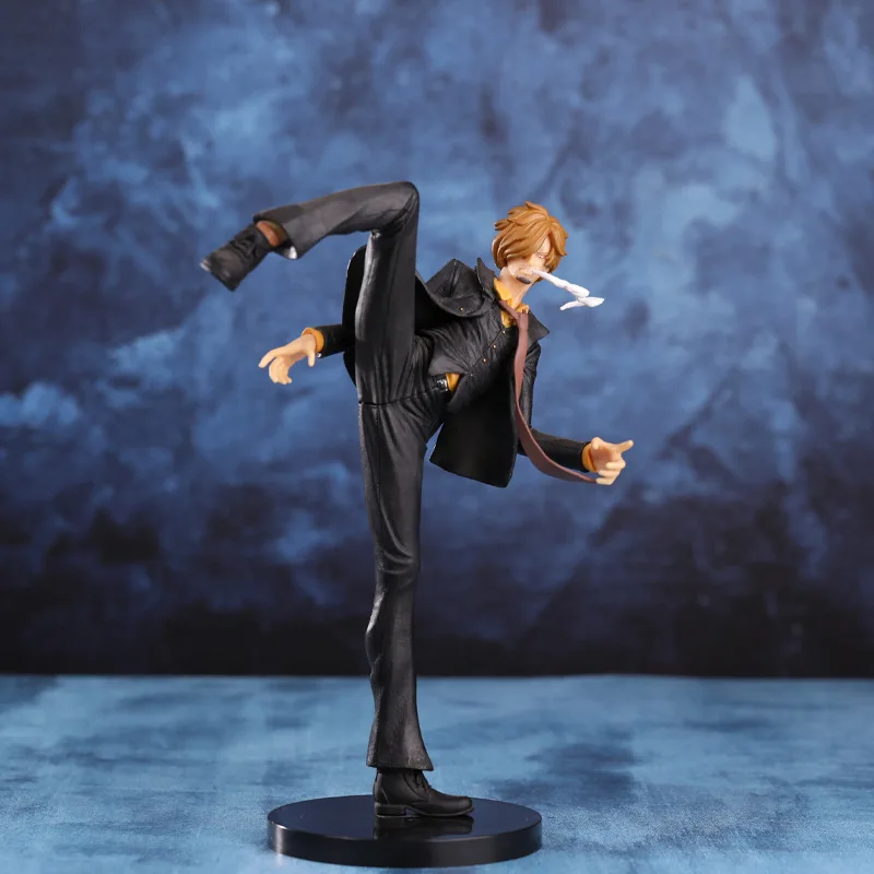 Bandai 26Cm Een Stuk Anime Figuur Sanji Action Figure Vinsmoke Sanji Figma Pvc Model Pop Collectie Speelgoed Cadeau Kids