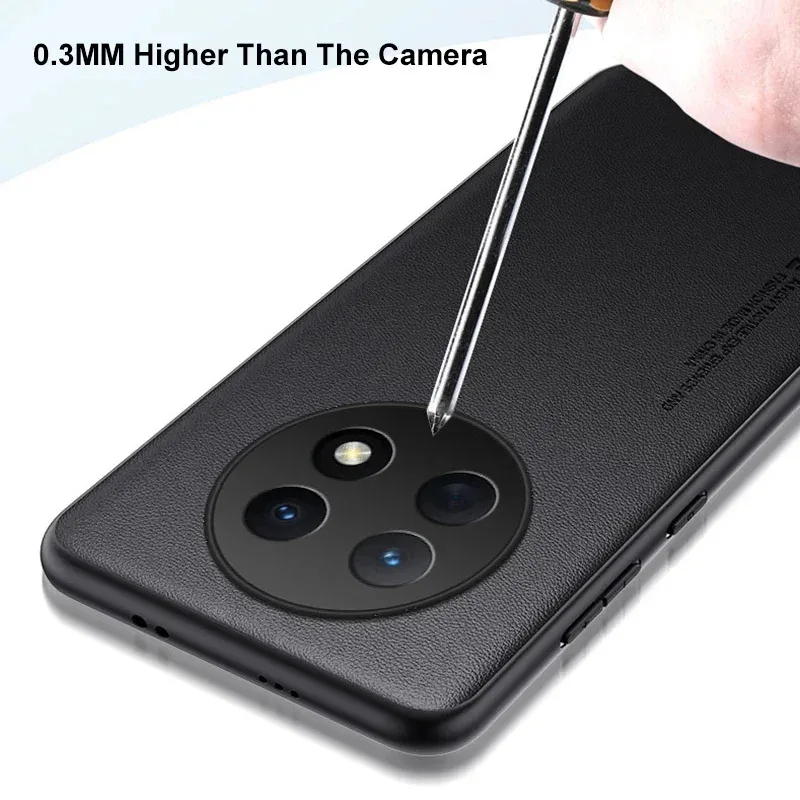 

Luxury PU Leather Case For Huawei Nova Y91 Back Cover Silicone Shockproof Full Protection Phone Case Huawei NovaY90 Coque Bumpe