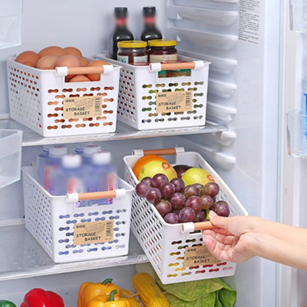 Plastic Basket Box Organiser Storage Basket Fruit Handy Home Kitchen Office Organiser Organizer Pharmacy Plastic
