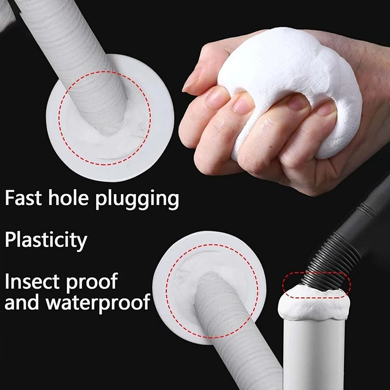 1pc 30g Wall Hole Sealant Waterproof Sealing Solid Glue For Sewer Pipe Wall Hole Repair Pipe Air Conditioning Hole Plugging Glue