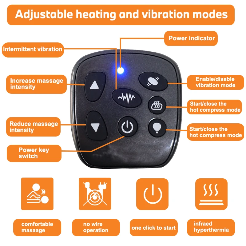 Air Compression Wrist Heating Massager Ankle Massager Acupoint Pain Relief Massage Hand Pump Lymph Release Massage