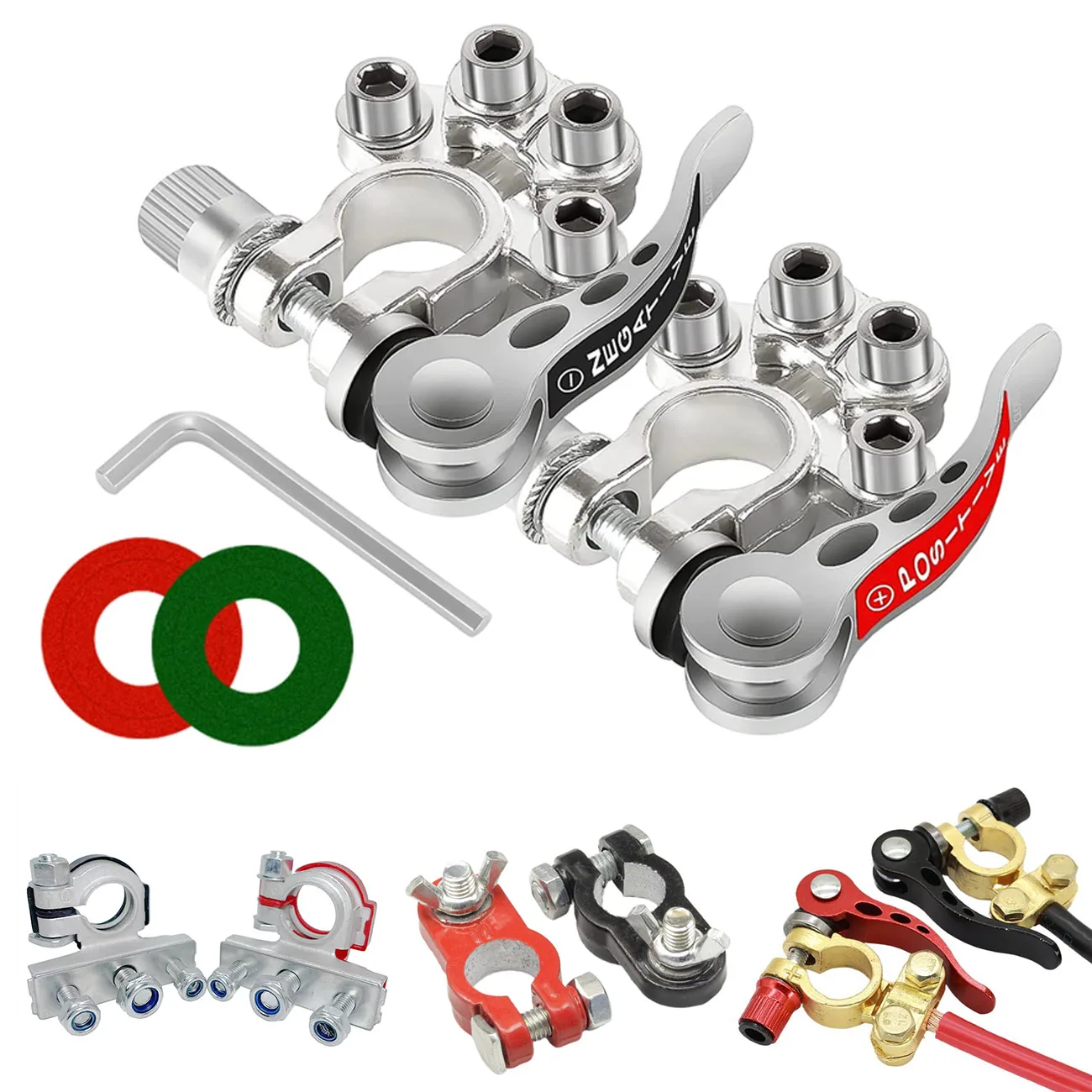 2PCS Battery Termin… - image