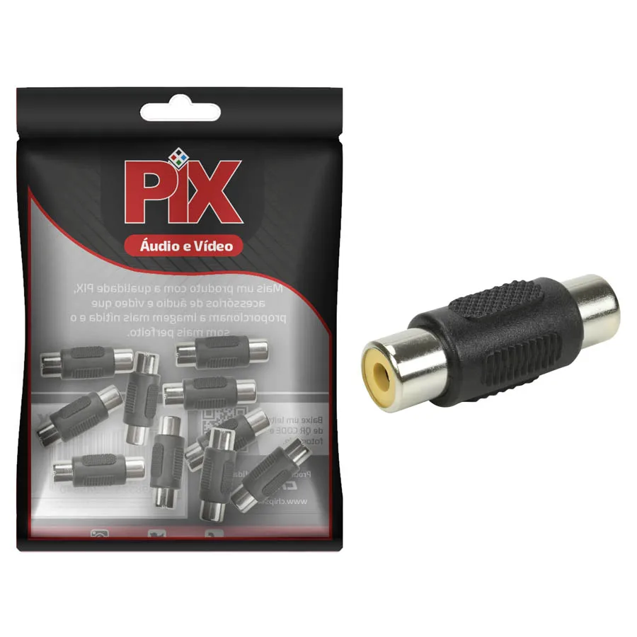 10x Female X Female Simple Rca Amendment Adapter Connector