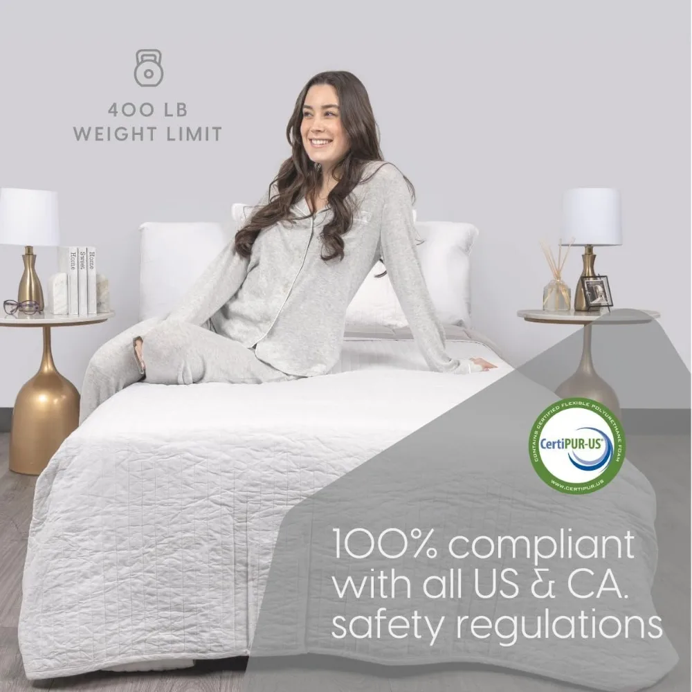 سرير ميلارد ديلوكس دبلومات قابل للطي مع مرتبة للبالغين، مقاس مزدوج، سرير محمول قابل للطي مع مرتبة إسفنجية الذاكرة الفاخرة