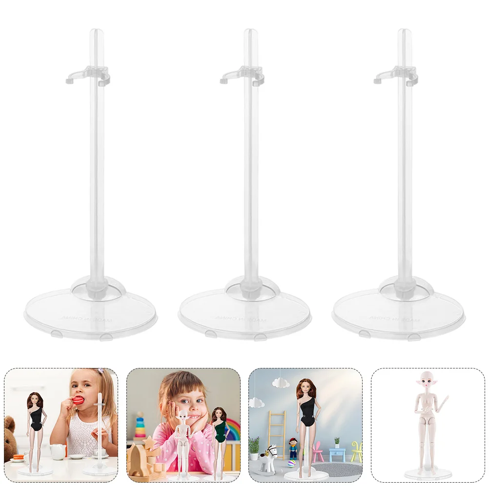 

15 Pcs Stroller Standing Child White Hangers Movie Plastic Stands for Display