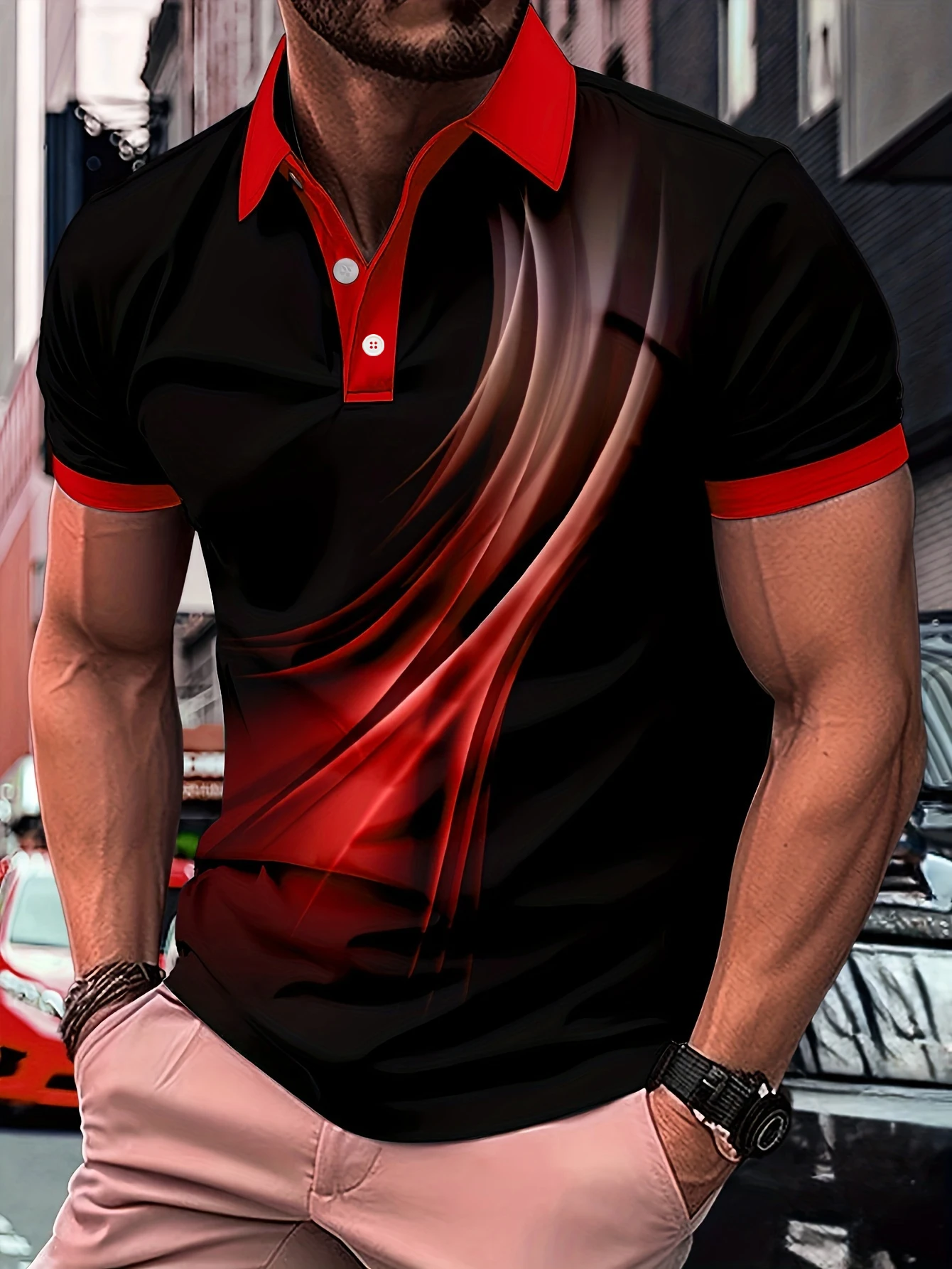 2026 Summer Fashion Multi-color Cool Pattern Design 3D Printing Quick Drying Polo Shirt Business Elite Sports Shirt Large Size