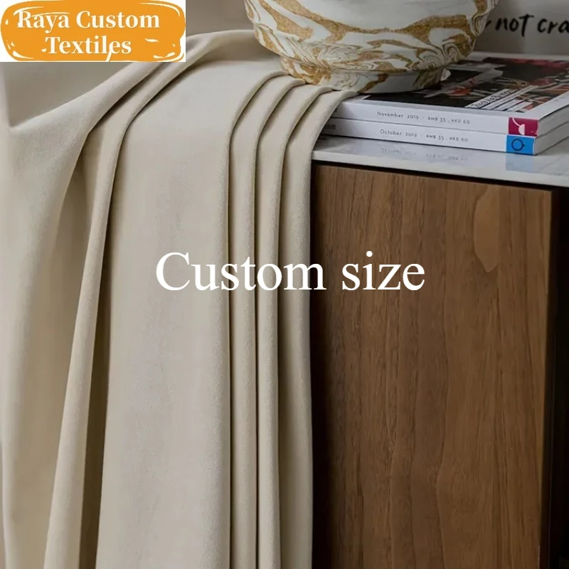 

Custom Curtains Australian Cashmere Wool Velvet Fashion Insulation European DecorWedding Curtain for Living Dining Room Bedroom