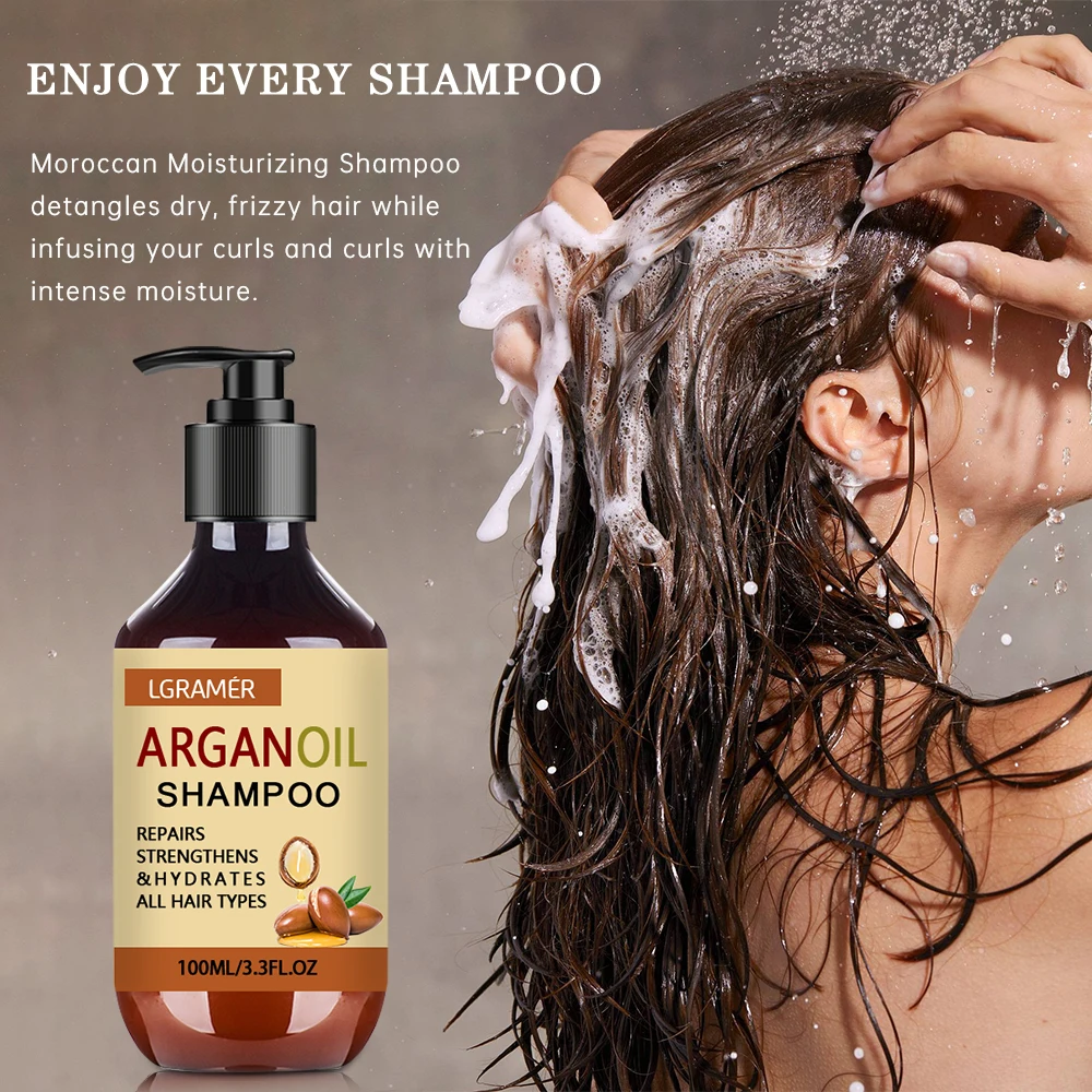 

Moroccan Nut Shampoo Soothes Oil Nourishes Hair Keeps Shiny Fluffy Lasts Moisturizing Relieves Forking and Knotting Smooth Fine
