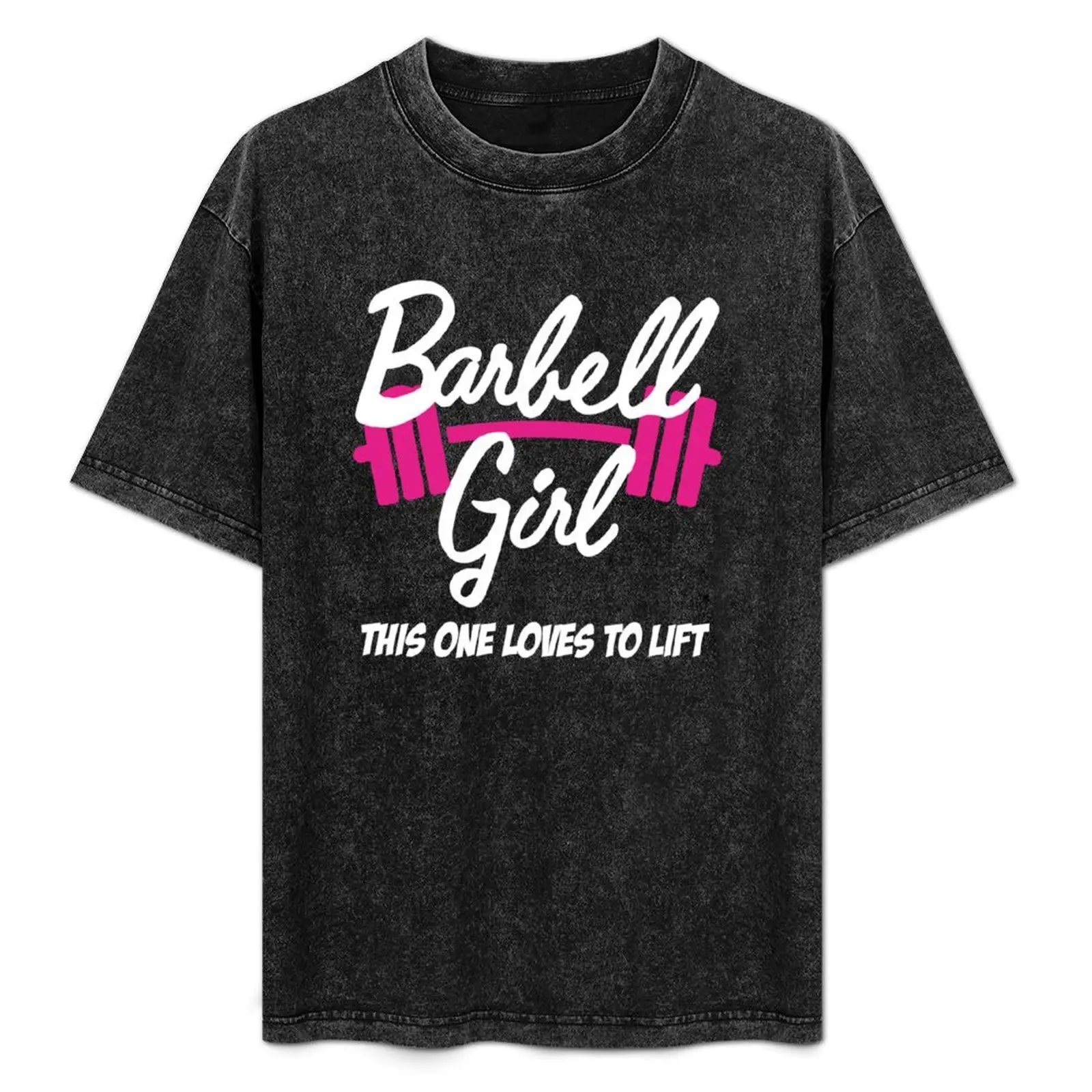 

Barbell Girl T-Shirt Big and Tall Gym T-Shirt