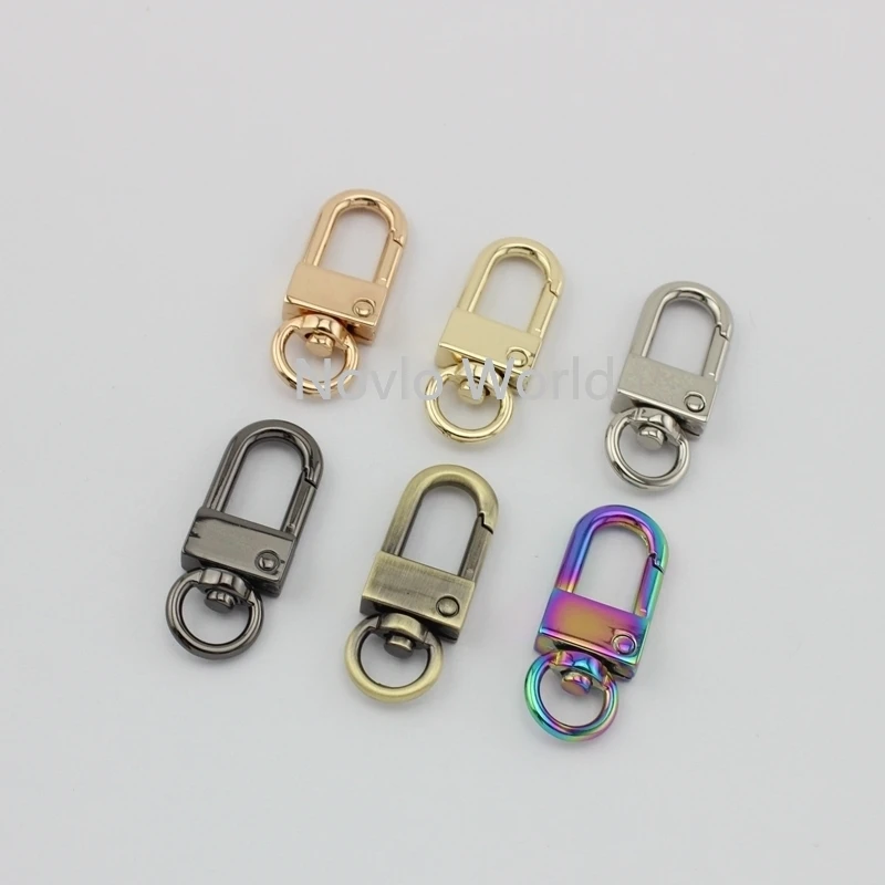 10-50 Stuks Hoge Kwaliteit 6 Kleuren 3/8 "Top Eindigend Goud Zilver Tone Trigger Snap Hook Sluiting Metalen clip Swivel Hondenriem Hardware