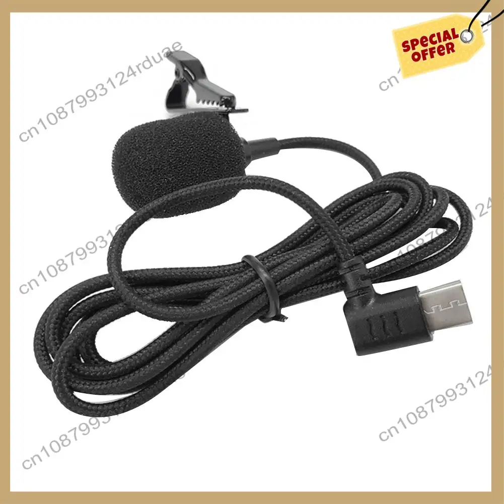 A75T For SJCAM SJ8 SJ9 SJ10 Lavalier Microphone Type C External Handheld Action Camera Accessories