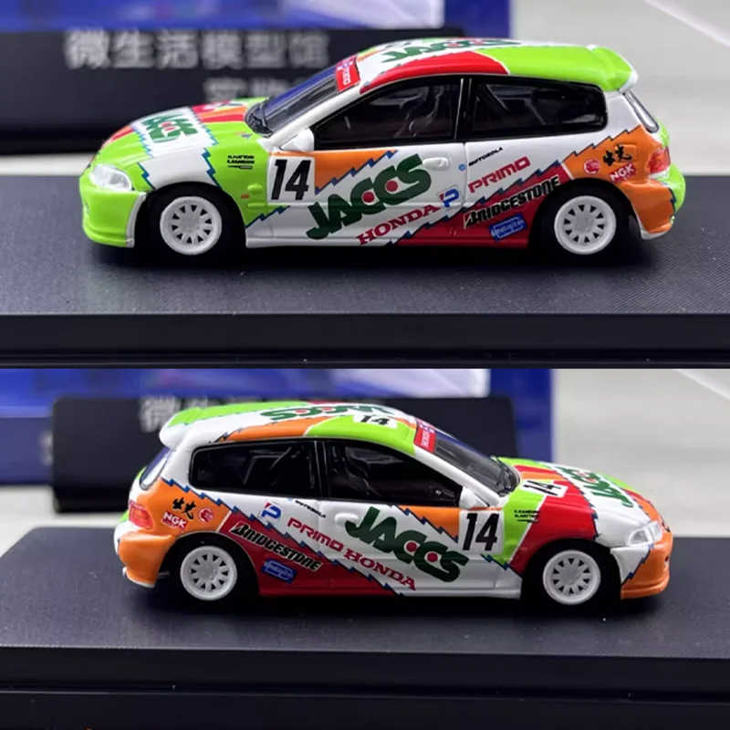 SW 1/64 Honda CIVIC EG6 Veicolo a motore giocattolo in lega Regali modello in metallo pressofuso