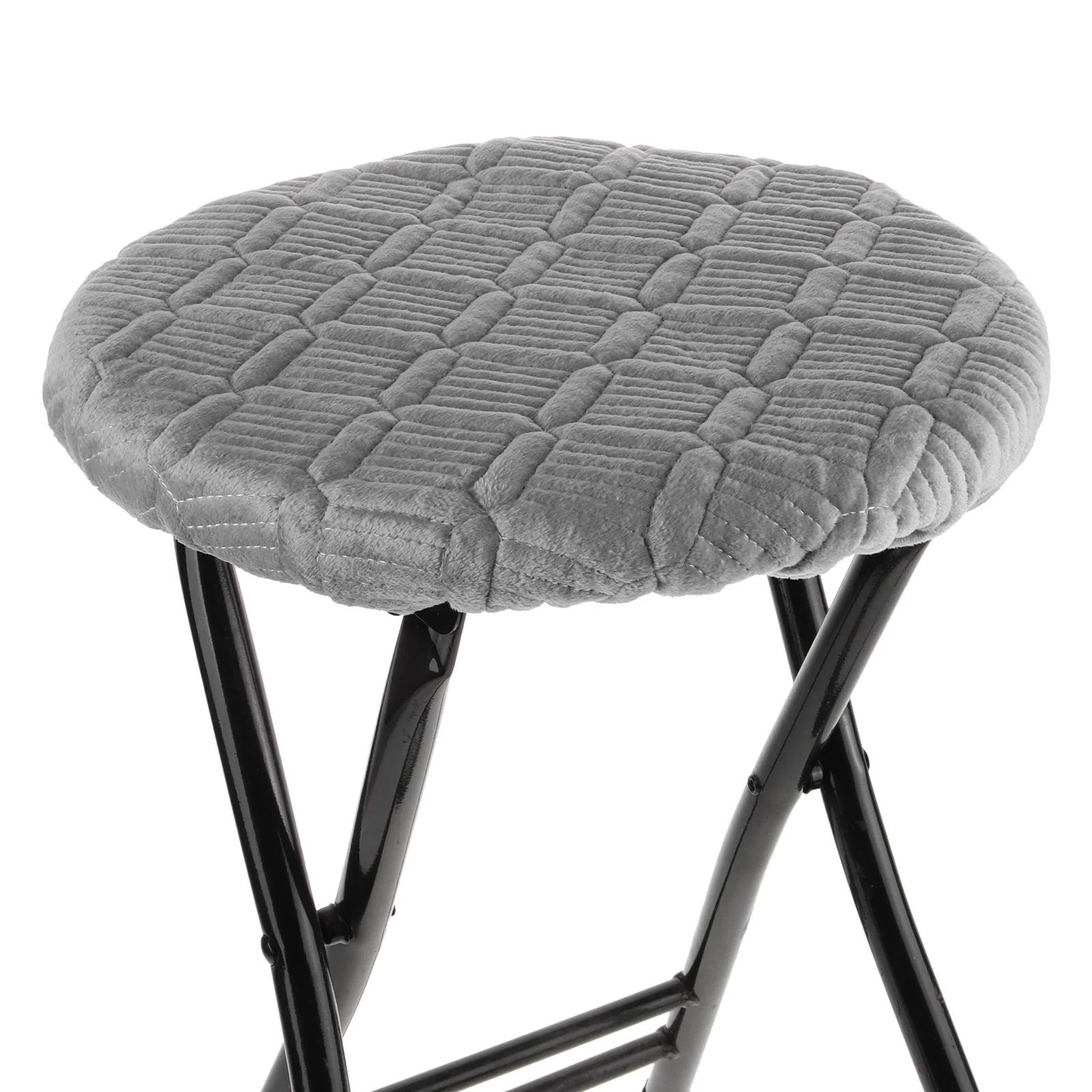 

Round Cushion Chair Protector Seat Covers Household Bar Stool Grey Color Round Seats materials long service life