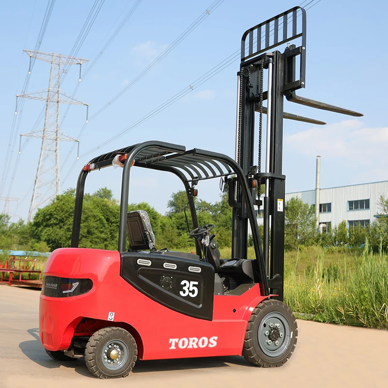 Best Selling Electric Forklifts Lithium Battery 4x4 Fork Lift Self Loading Stacker China Factory 3.5 Ton Electric Forklifts