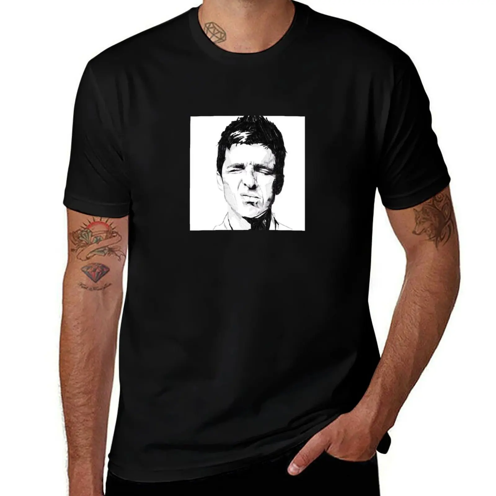 

Noel Gallagher oasis drawing T-Shirt cheap stuff oversized Anime t-shirt Personalized t-shirt vintage t shirt men