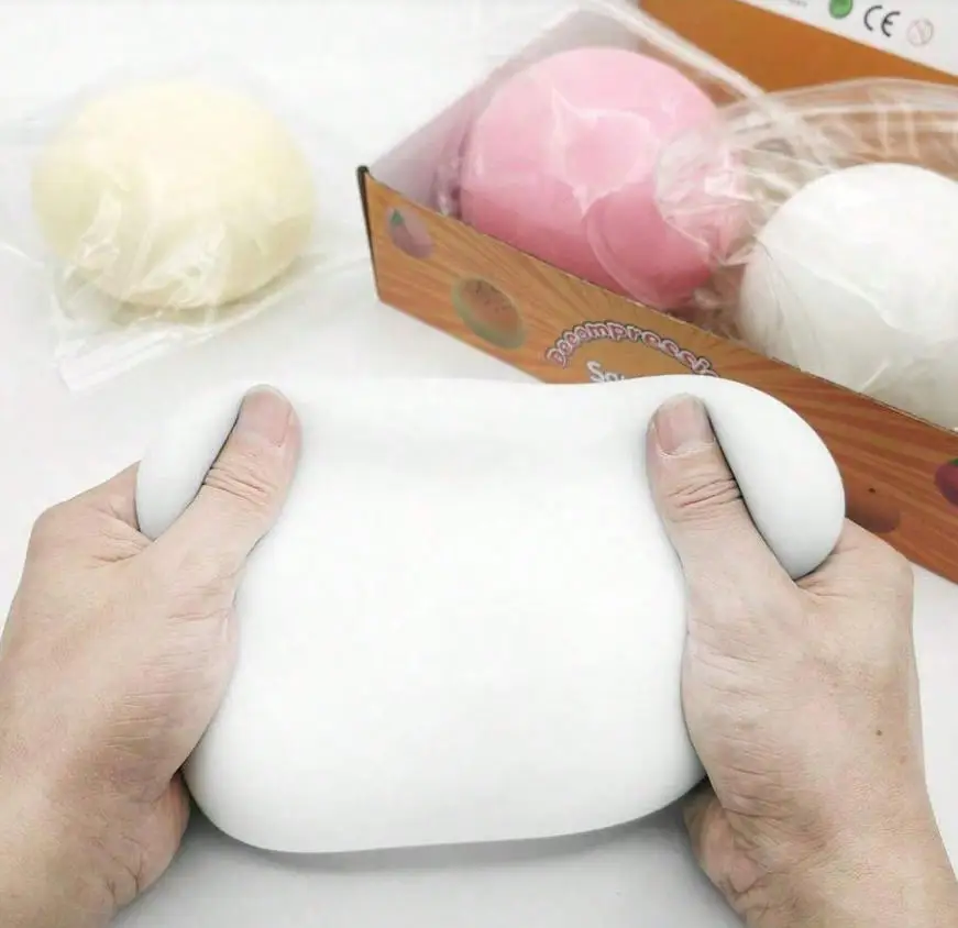 1and4PC 10cm Super Large Fluid Cheese Ball Stress Relief Giant Slow Rebound Squeeze Toy for Anxiety Relief And Stress Management