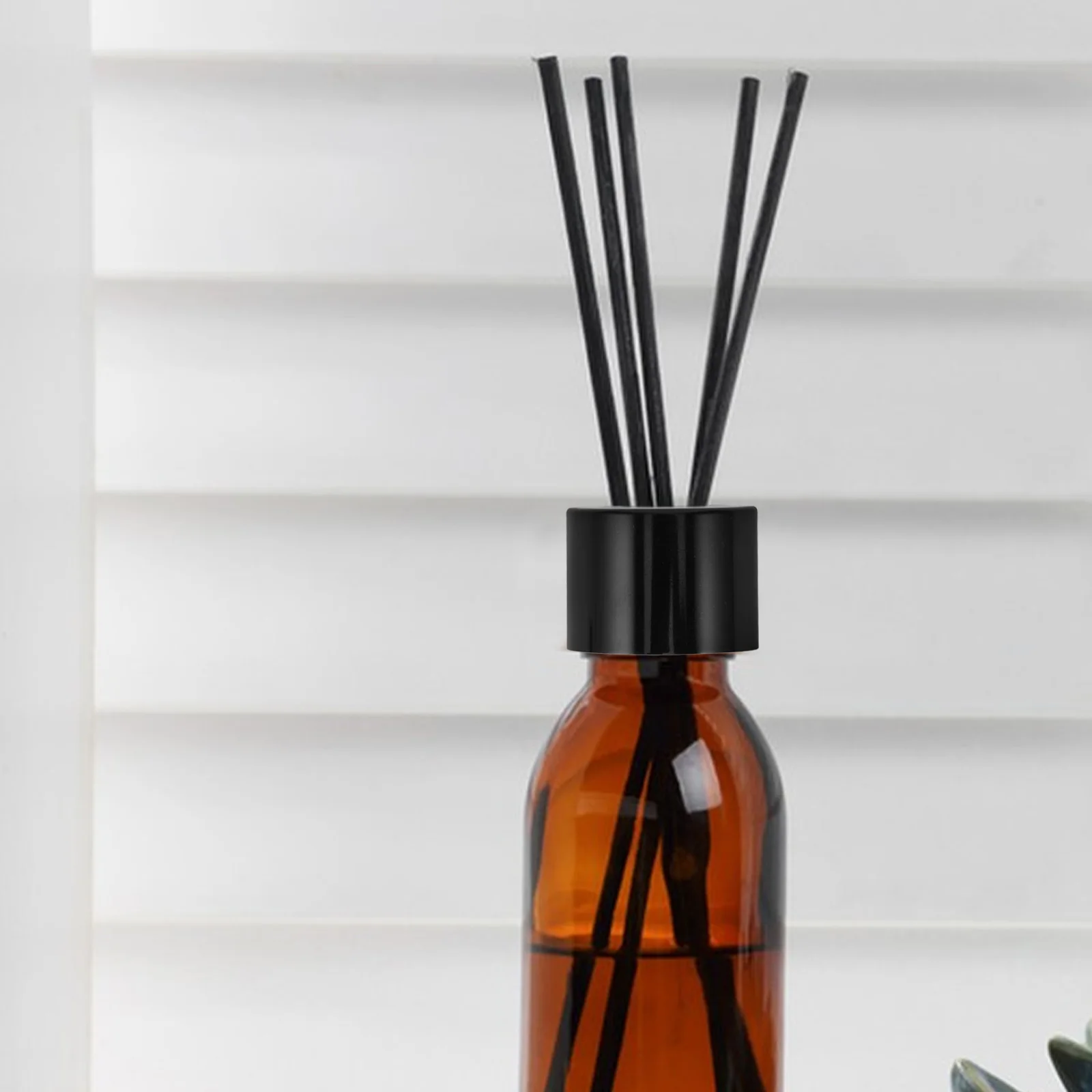 

20 Pcs Black Diffuser Jar Tops Aromatherapy Bottle Cap Reed Lids Can Empty Caps