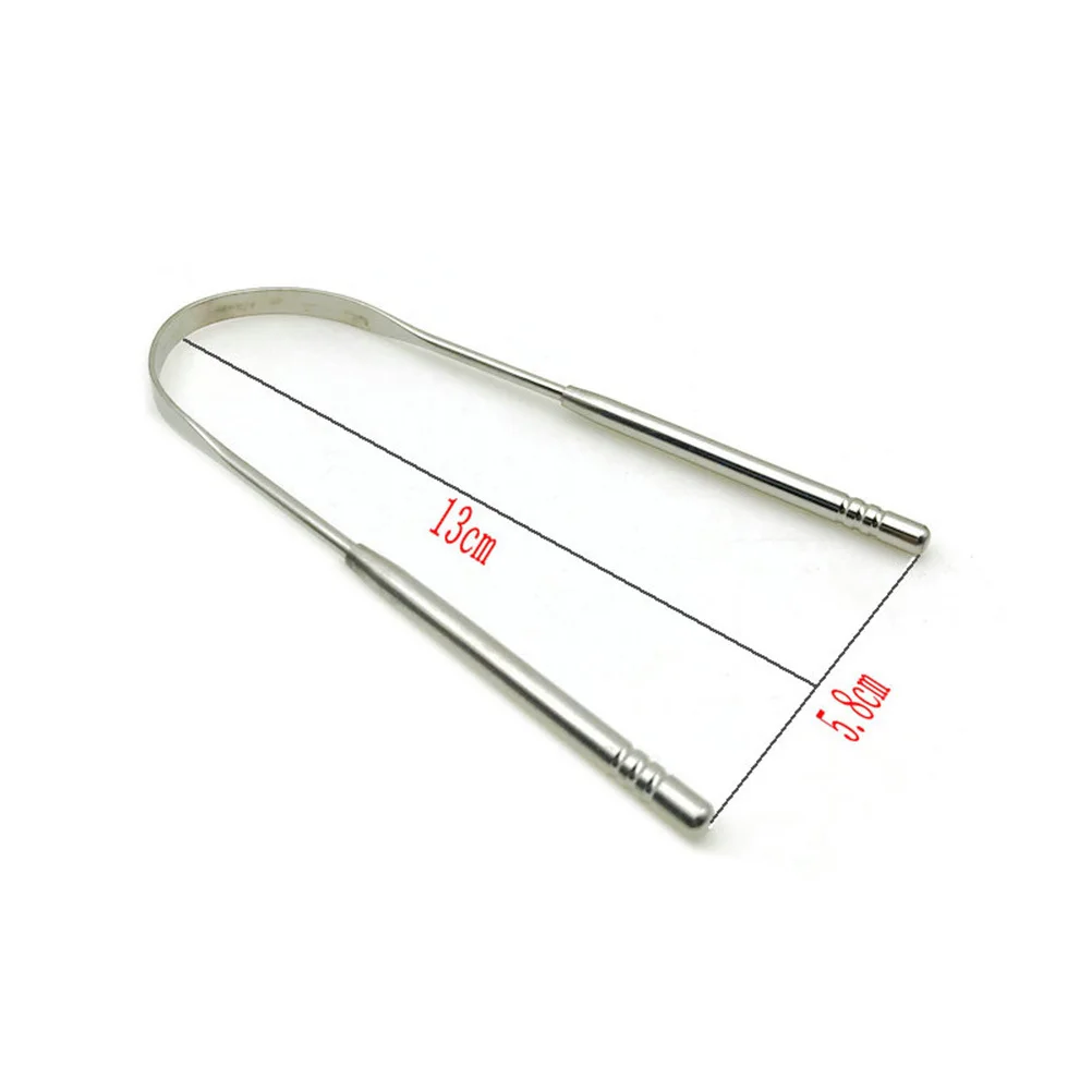 

Stainless Steel Tongue Scraper 13x95x05cm Adjustable Design for Effective Halitosis Relief and Toxin Removal Oral Hygiene