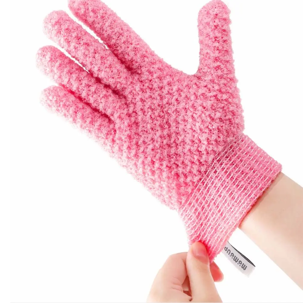 Guantes de masaje de espuma para SPA, cepillo corporal, guantes de baño de cinco dedos, guantes de ducha, esponja de masaje corporal, exfoliante, accesorios de baño