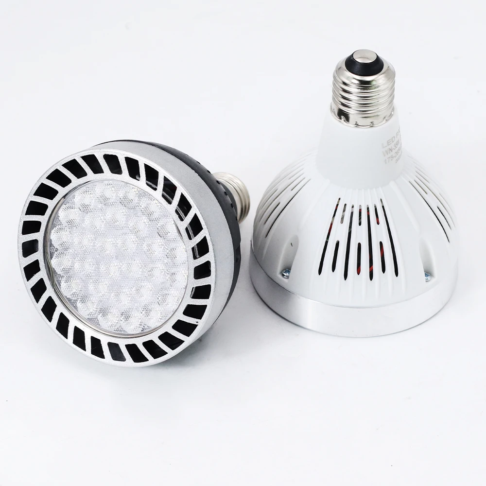 Bombilla LED PAR30 de 35W/45W E27, Súper Brillante, Ahorro de Energía, 220V, Foco, Luz Diurna, Proyector, Iluminación
