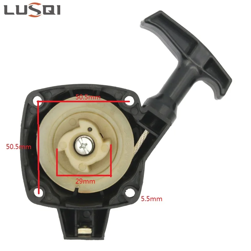 Imagem -03 - Lusqi-recoil Starter para Cortador de Relva Fácil Motor a Gasolina Cortador de Escova Start 34f 22cc 26cc 36cc