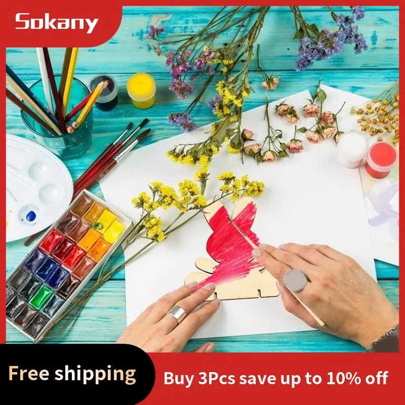 

A59E-Easter Bunny Decor Arts And Crafts For Kids Easter Wooden Party Decor 3D DIY Unfinished Wood Replacement Accessories