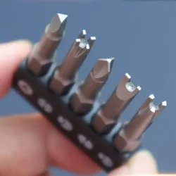 5pcs/set Special Shaped Screwdriver Set 50mm U-shaped Y-Type Triangle Inner Cross Three Points Screwdriver Bit Tool