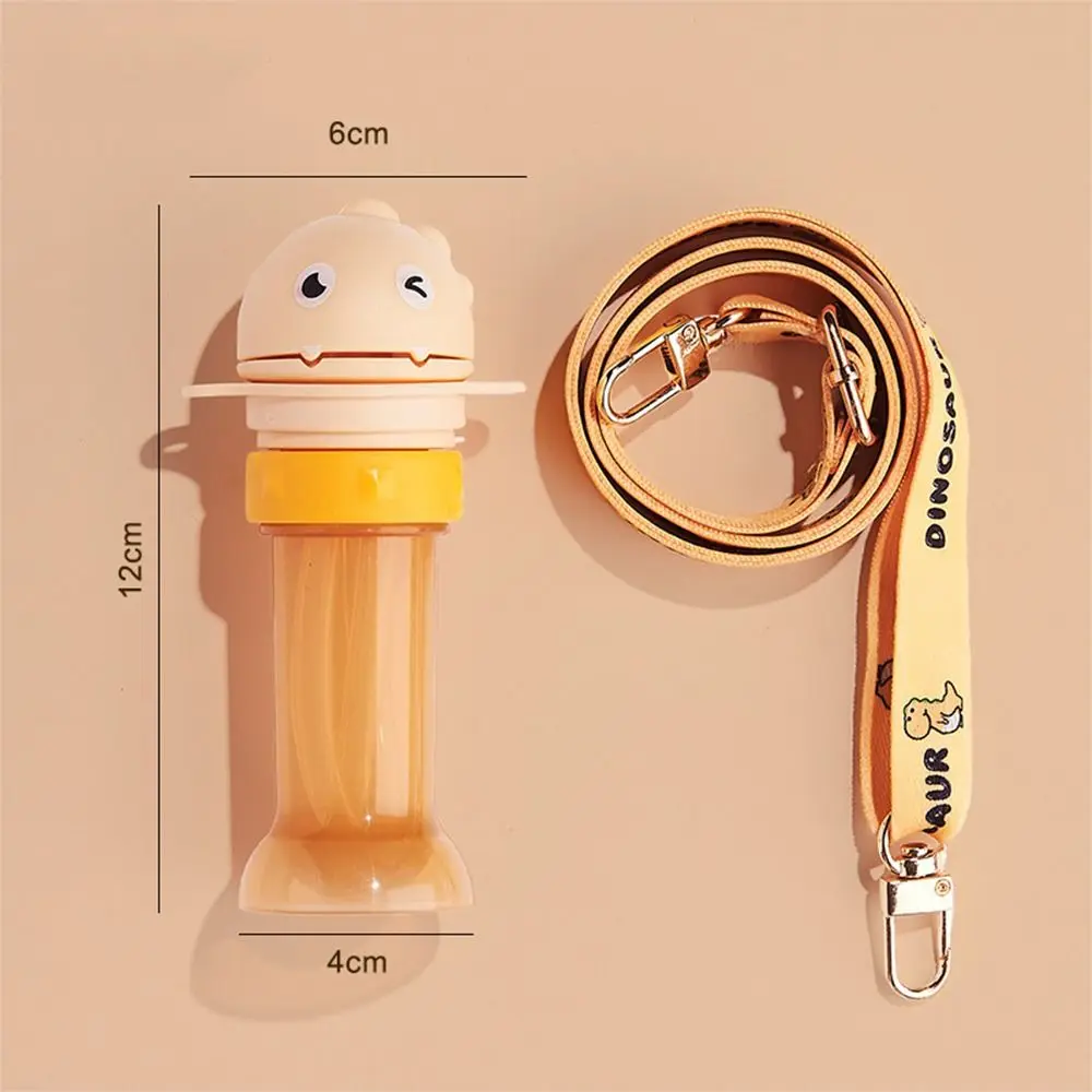 

Cartoon Dinosaur Baby Water Bottle Cap 2 in1 Silicone Straw Bottle Replacement Lid With Straw Straw Lid Feeding Kid Drinkware