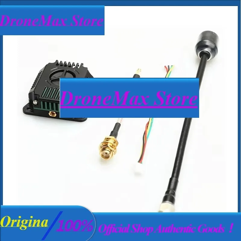 DroMa4.9/5.8G/6GHz 72CH 3W PIT/25mW/1000mW/2000mW/3000mW MMCX For FPV Long Range Racing Drone FPV VTX Video Transmitter With Ant