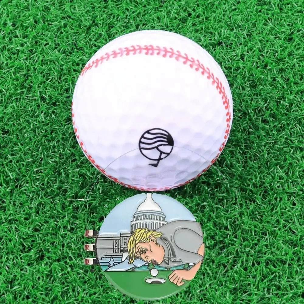 Happy Gilmore Magnetic Golf Hat Clip Removable Electroplating Magnetic Hat Clip Alloy Currency Golf Ball Marker Golf Gifts