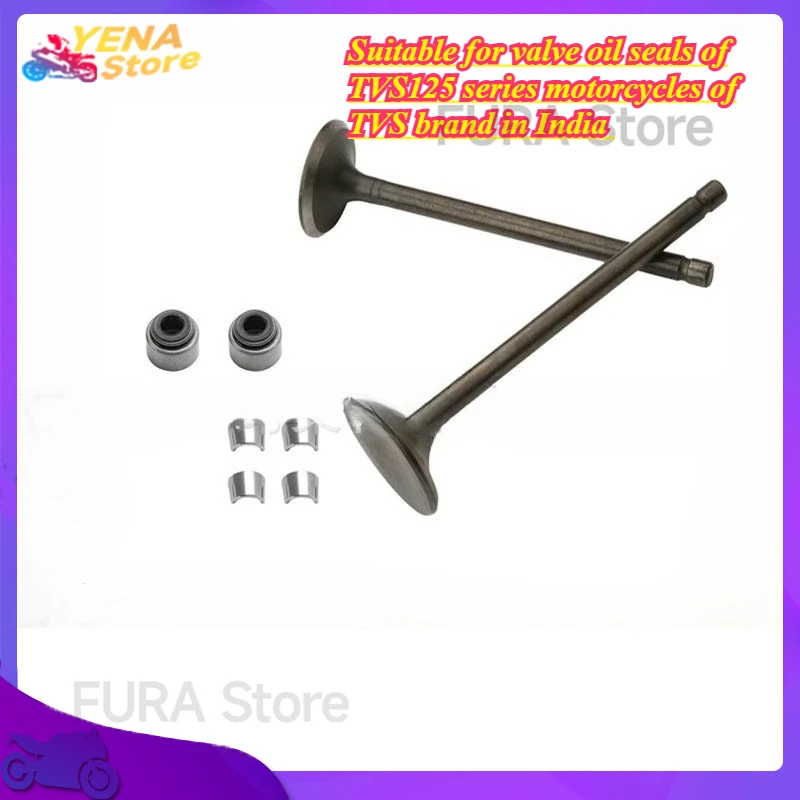 

Intake and exhaust valve - Suitable for valve oil seals of TVS125 series motorcycles of TVS brand in India