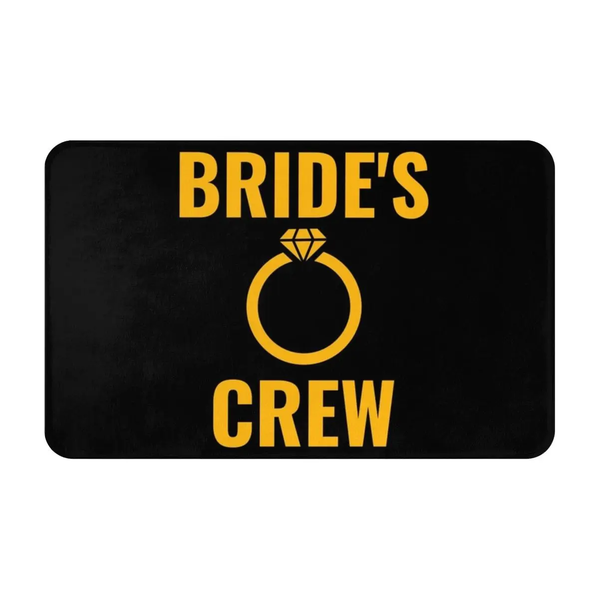 

Plush Flannel Non-Slip Area Rug Bride's Crew Comfortable and Durable Floor Mat for Home and Office