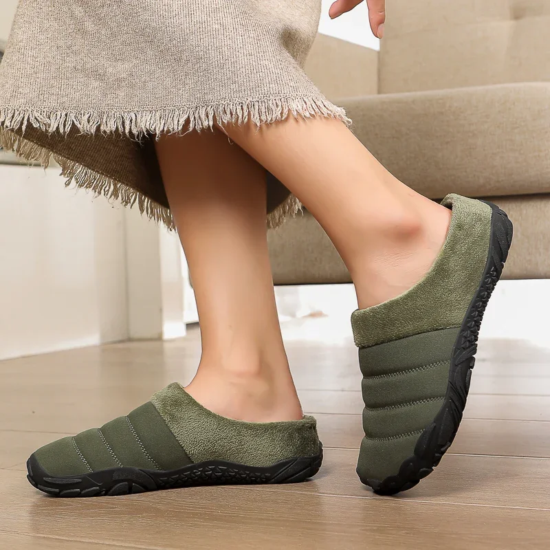 2024 New Five Finger Cotton Slippers Indoor Warm Shoes - B01