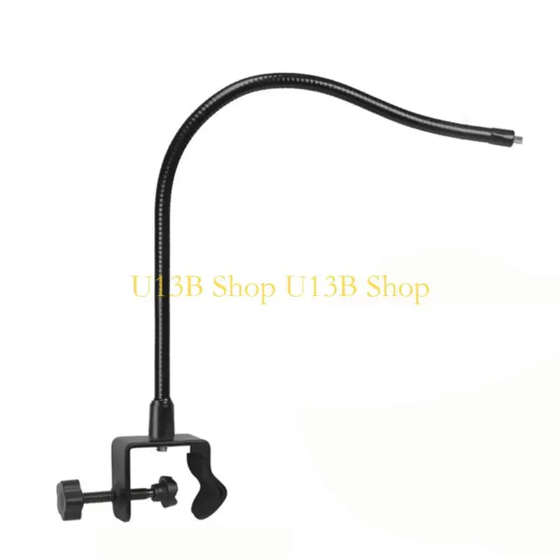 U13B Bendable Phone Camera Holder Clip 1/4Inch Thread Base for Vlog Selfie Rigs Desktop Clamp Included