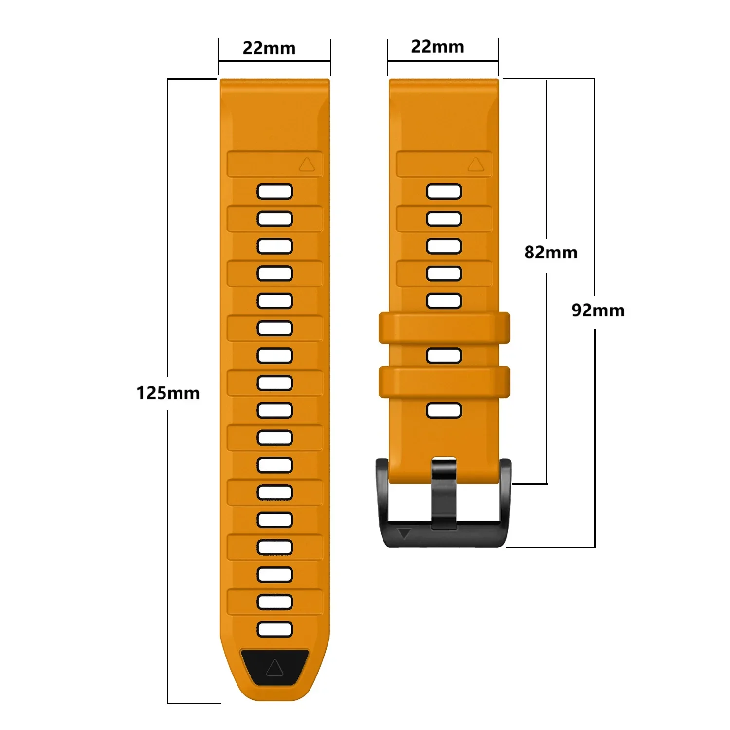 QuickFit 22mm Replacement Watch Band For Garmin Forerunner 970 965 955 945 935 745 MARQ Two-Tone Sport Silicone Strap Bracelet image 6