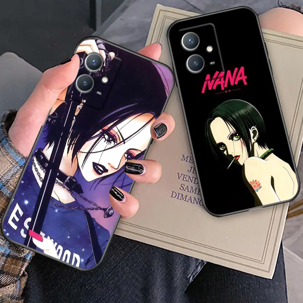 Phone Case For VIVO Y97 Y93 Y78 Y76 Y75 Y72 Y55 Y53 Y52 Y52S Y51 Y51S Y50 Y35 Y20 Case Funda Cover Nana Osaki on Purple Tie Dye