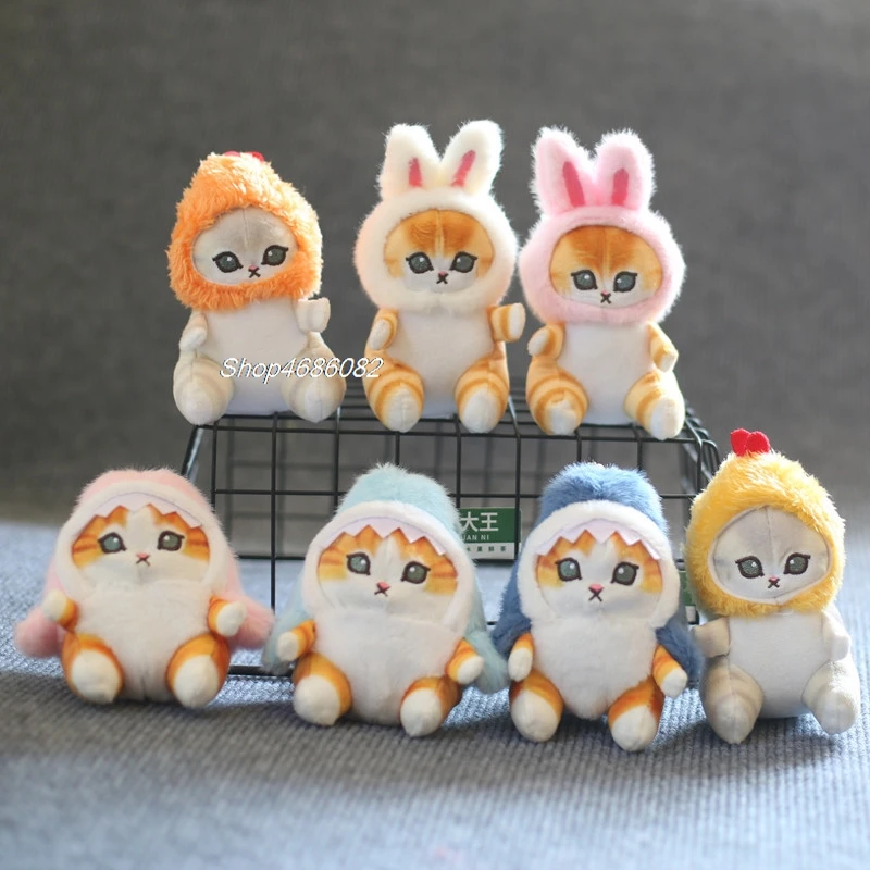 دمى قطيفة كرتونية لطيفة ، حزمة سحر ، جمبري مقلي سمكة قرش ، قطة ، 12 ، #2