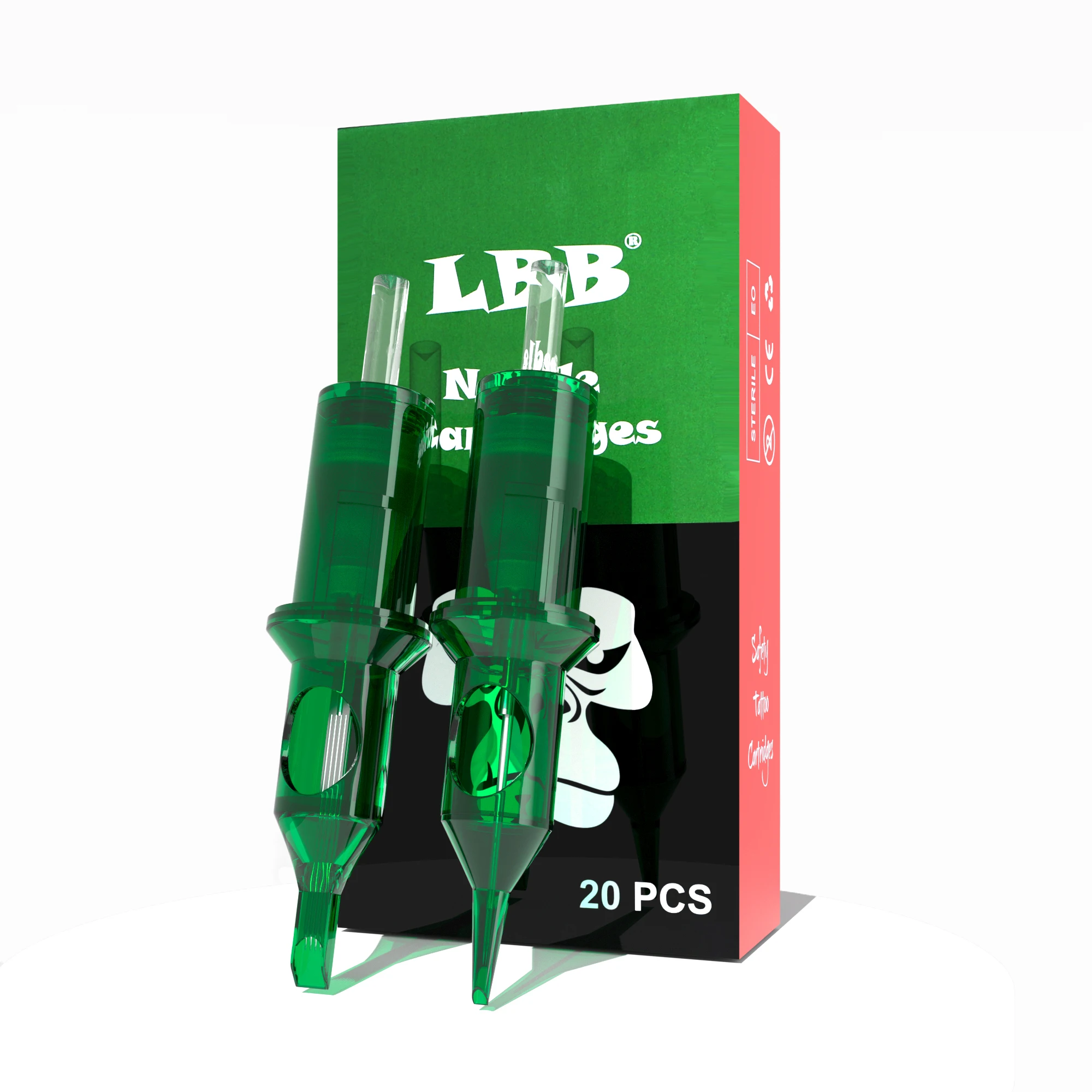 

LBB Tattoo Cartridge Needles Round Liner RL Disposable Semi-Permanent Makeup Eyebrow Tattoo Pen Machine Supply 20Pcs For Art