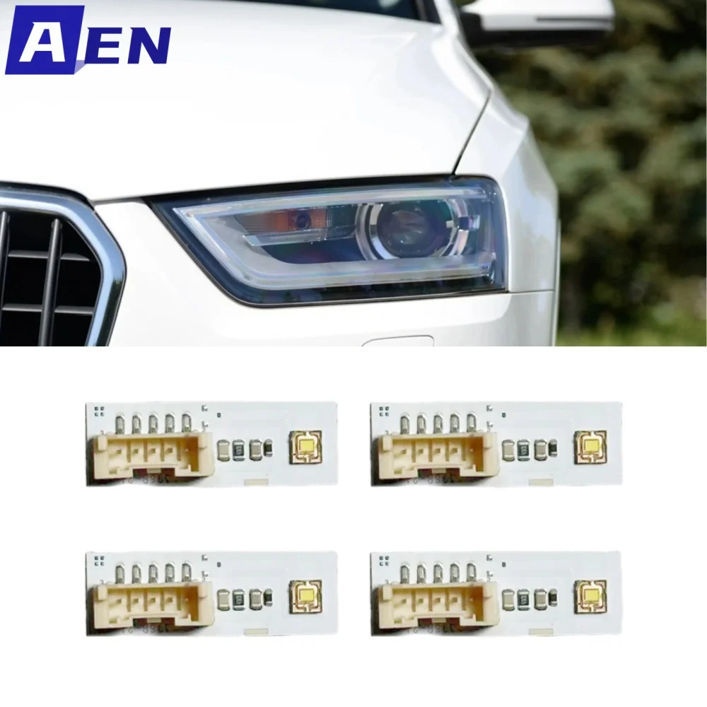 

4pcs White Daytime Running Light DRL Boards For AUDI Q3 2012 2013 2014 2015 Pre-FaceLift Xenon Headlight 8U0941475A Left Right