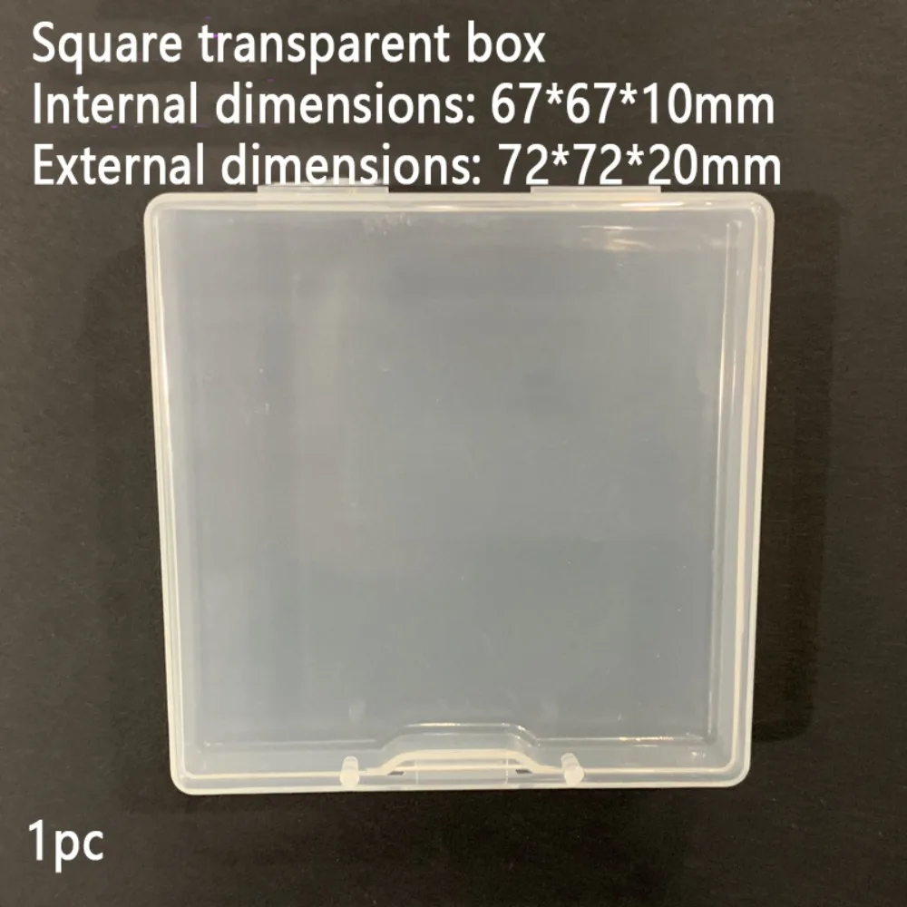 Kleine tragbare Mini-Aquarell-Farbbox quadratische weiße/transparente Farbe weiße leere Kunststoff-Farb pfanne mehr dimensionaler Kunststoff