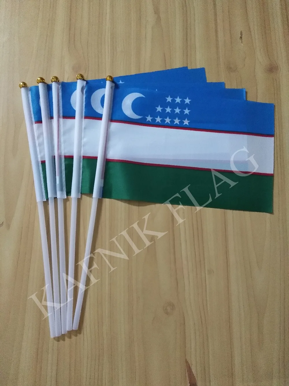 KAFNIK,5pcs Uzbekistan National Flag Office/Activity/parade/Festival/Home Decoration