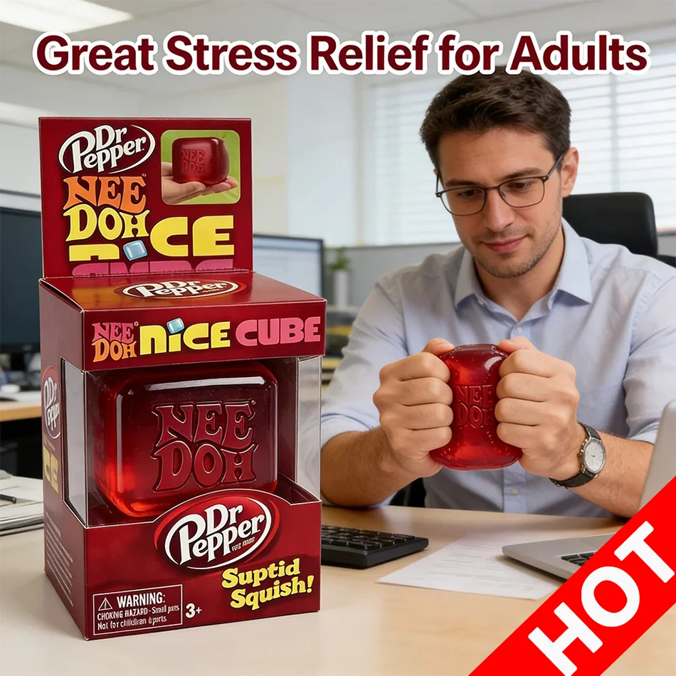 Cubo Sensorial Nedoh Nice Cube, Cubo Antiestrés, Herramienta Sensorial para la Ansiedad, para la Concentración, TDAH y la Oficina, Juguete Sensorial para Calmar, Juguetes Blandos