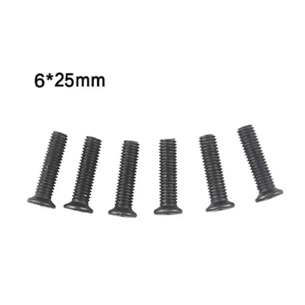 6Pcs Fixing Screw M5/M6 25mm Left Hand Thread For UNF Drill Chuck Shank Adapter Electric Drill Anti-thread Screw Drill Chuck