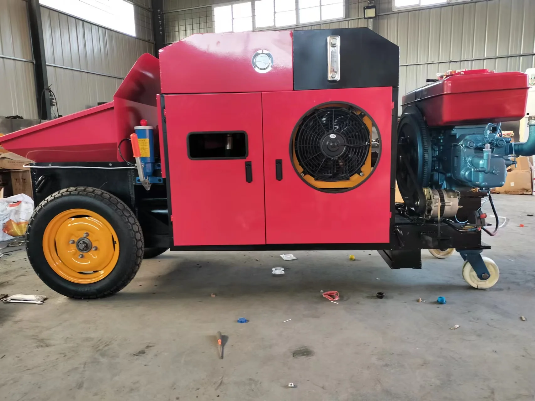 Factory Price Cement Concrete Pump Machine Diesel Concrete Transfer Pump Delivery Secondary Structure Pump