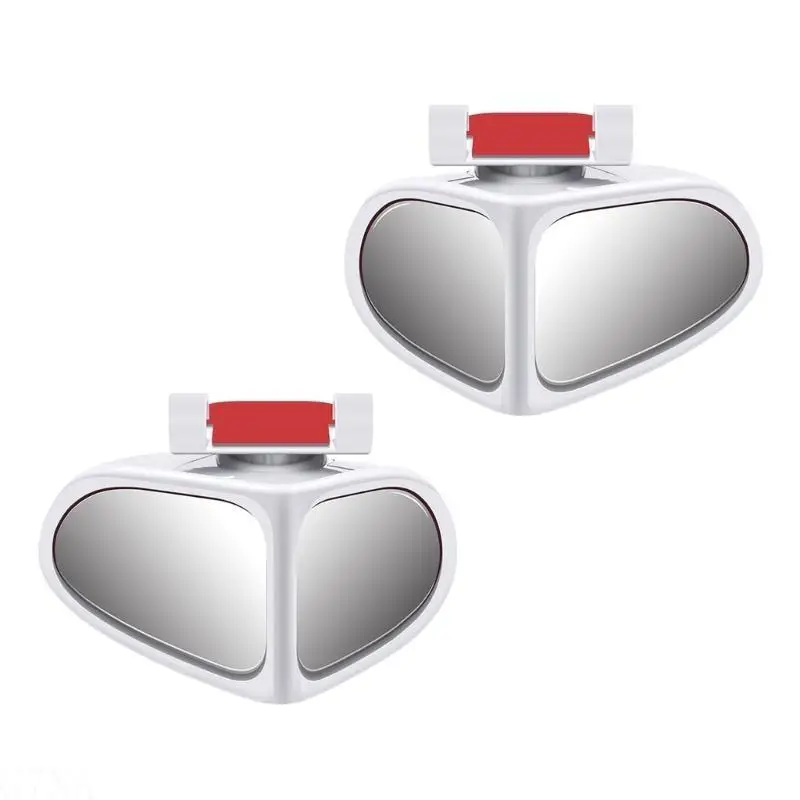 G7NA Safe Drive Auxiliary Blind Spots Reflectors Glass 360 Degree Flexible Rotation High Definition Wide Lens for Car