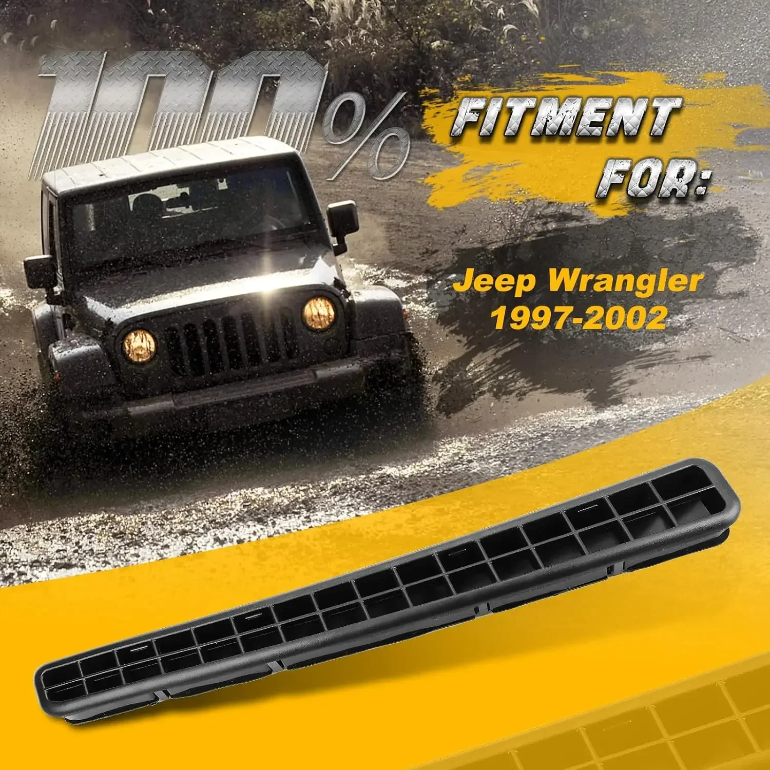 

For 1997-2002 Wrangler TJ Right Hard Top Exhauster Vent 55036306