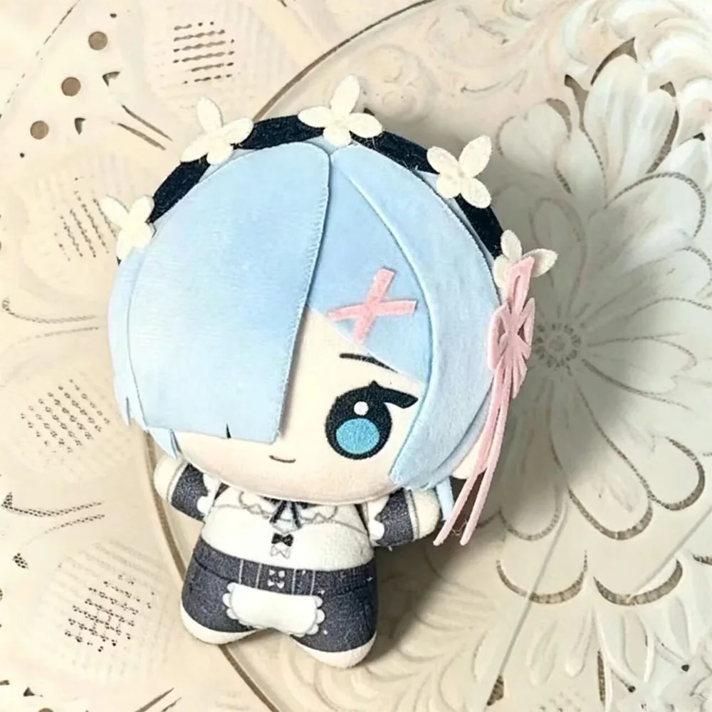 10cm Re:Life in a different world from zero Plush Doll Pendant Rem Stuffed Toy Toy Backpack Collect Holiday Present Gift