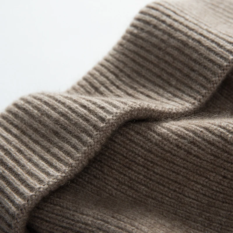 MERRILAMB Hochwertige Strickmütze aus 100 % Kaschmir für Damen und Herren, lässige Beanie-Mütze, Wintermütze, weich, warm, Kaschmir-Kappen, Unisex – Detail 7