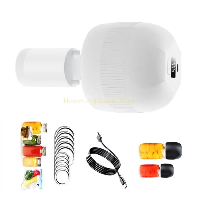 D0AB LCDデジタルディスプレイ真空シーリングマシン電気自動メイソンジャーシーラー