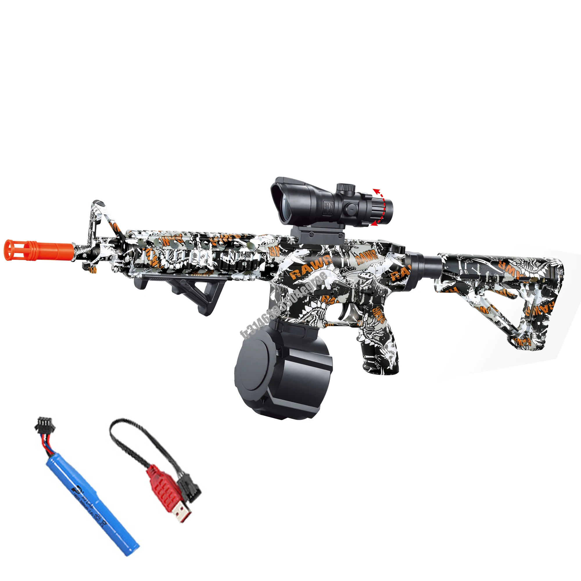 Bola de Gel eléctrica M4, Rifle de juguete altamente ensamblado, Manual/automático, modo Dual, pistola de bolas de Gel para Outdoo, actualización de